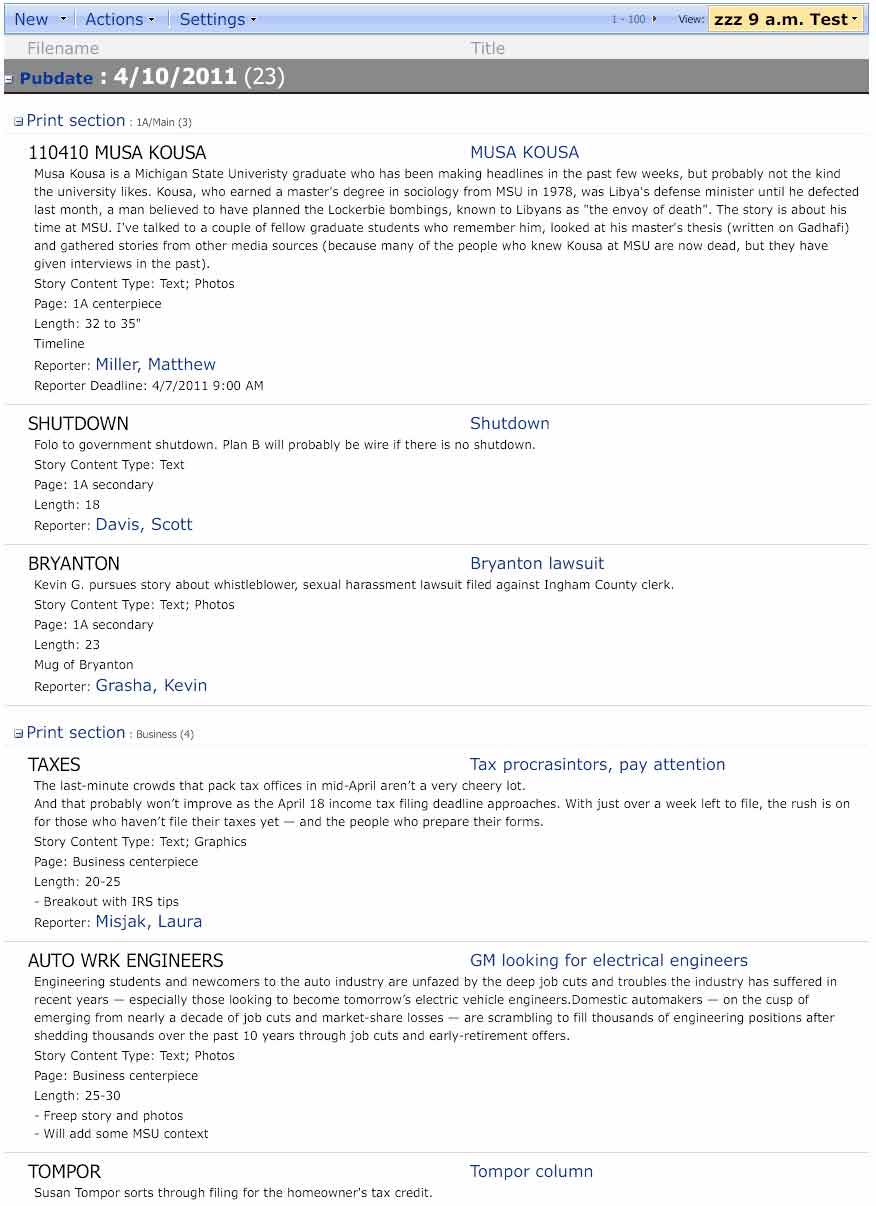 Print styles for Sharepoint Dashboard Newsletters
