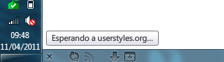 Firefox | Status panel like IE9