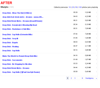 Wrzuta 2011 Minimalistyczna Audio Lista