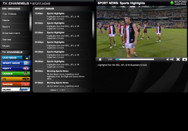 BigPond Sports - No Ads, Streamlined