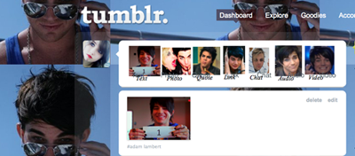 Adam lambert icons dashboard