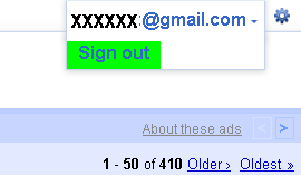 Better GMail signout