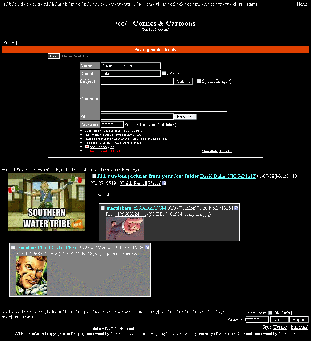 4chan Grey on Black with White border