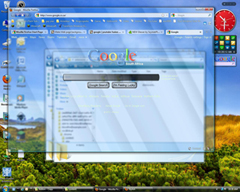 Make Web page background glassed - Firefox