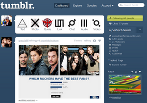 30 Seconds To Mars dashboard theme 2