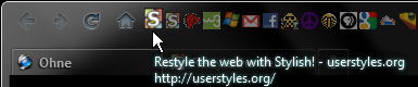 Firefox  - Bookmark icon only hover selector