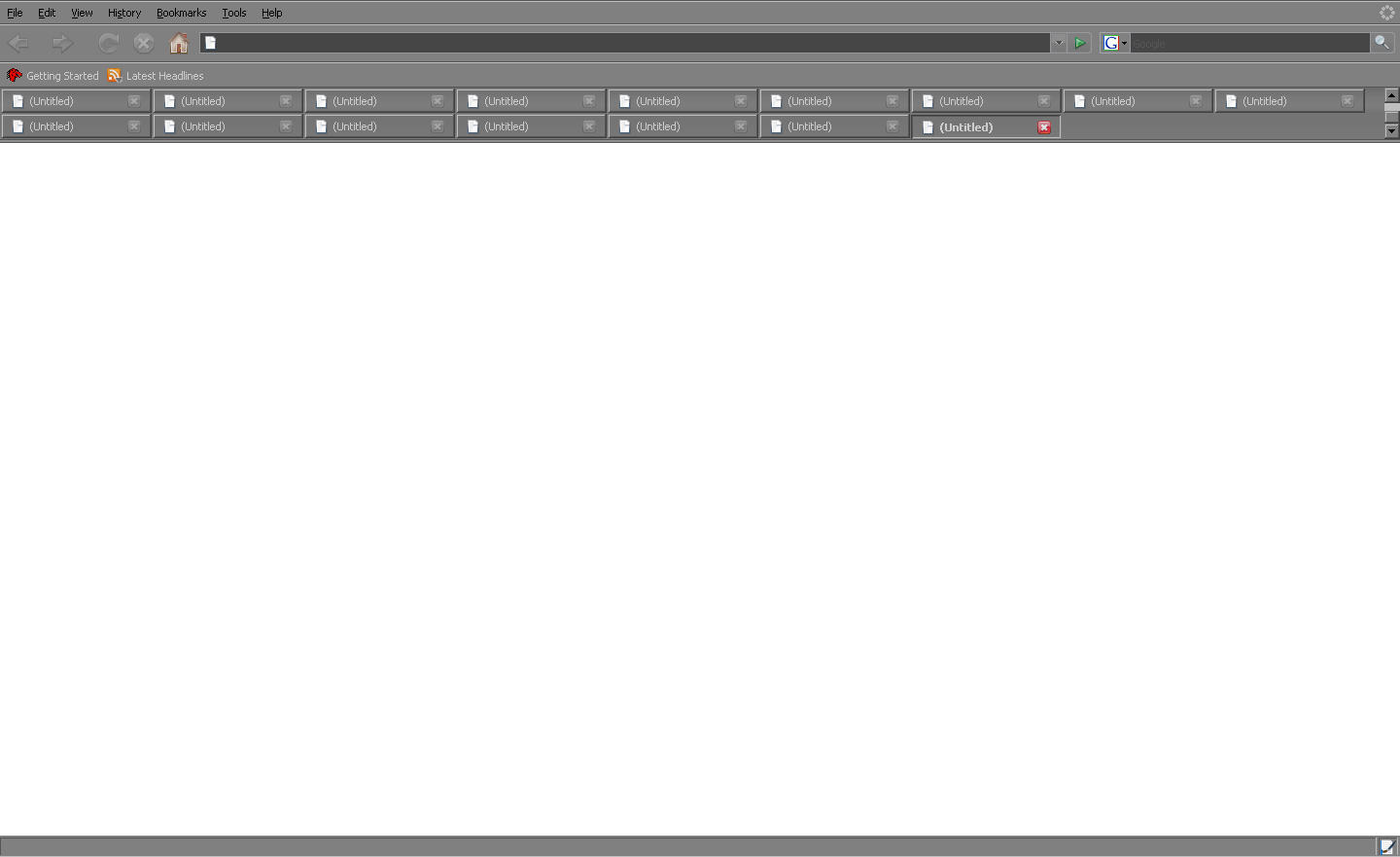 paintless - Firefox multiple row tab browser