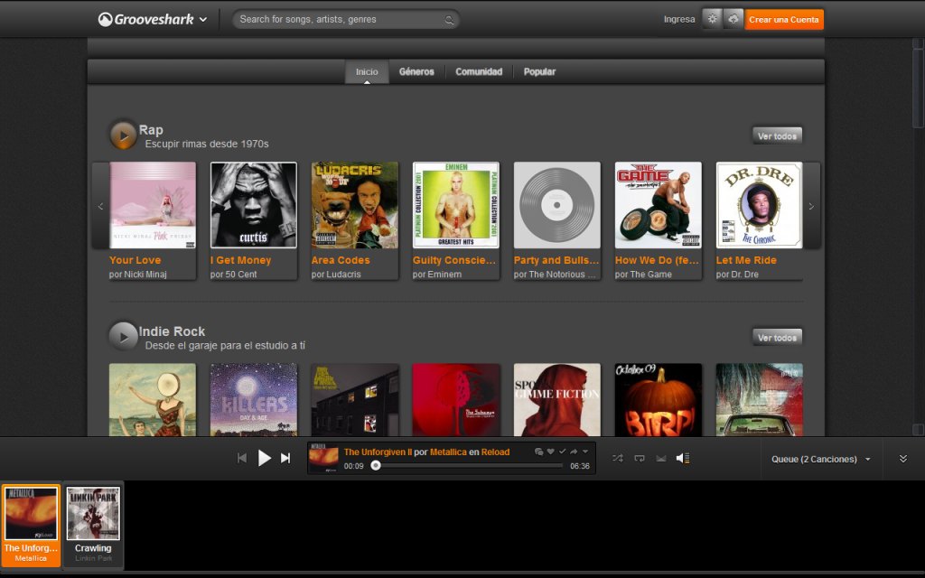 Grooveshark Dark V4