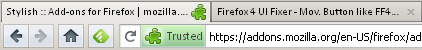 Firefox - combined favicon/close on the right