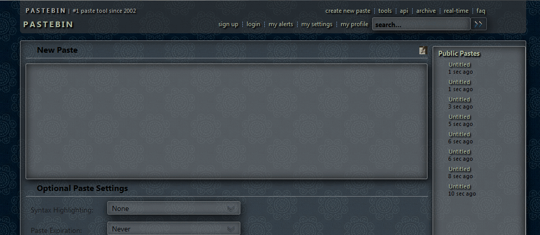 Pastebin.com - Dark