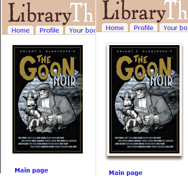LibraryThing Firefox Cover Effect