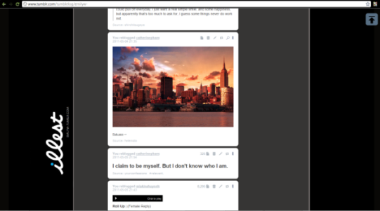 illest. - Tumblr Dashboard Theme