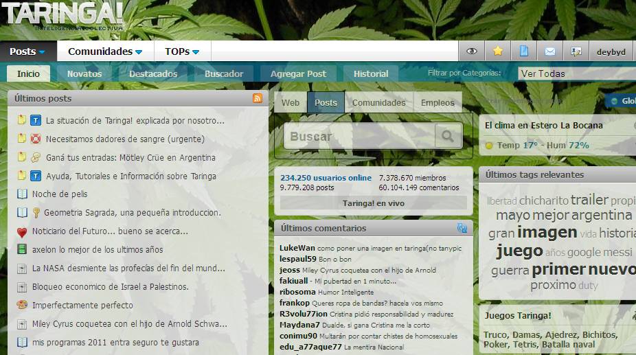 Taringa! V2 Transparente