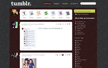 black vintage tumblr skin
