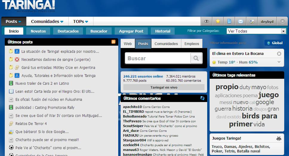 Taringa beta