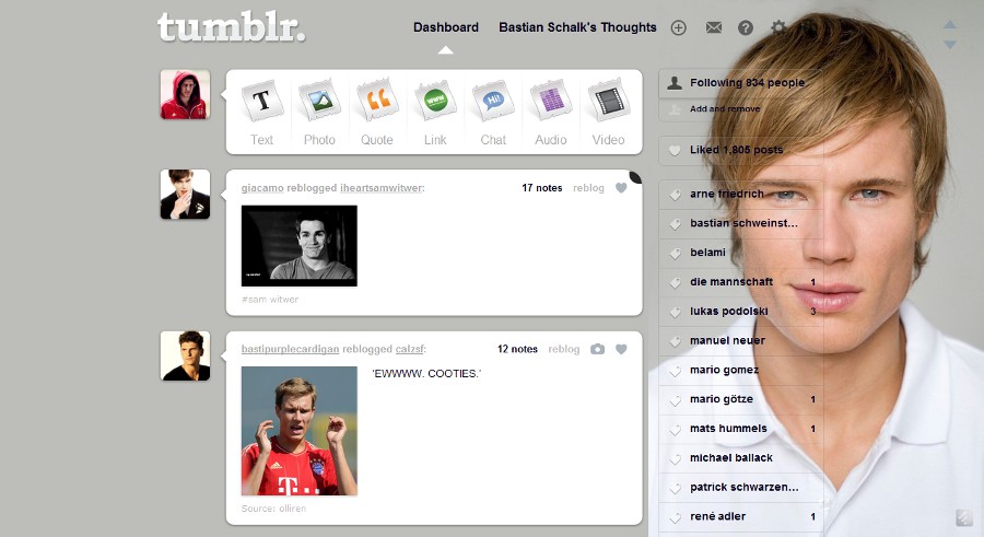 Tumblr - Holger Badstuber (Gray)