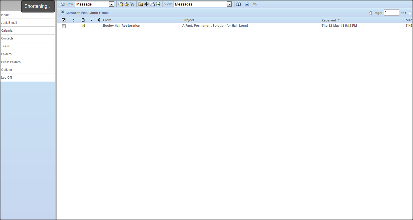 Outlook Web Access talking heads
