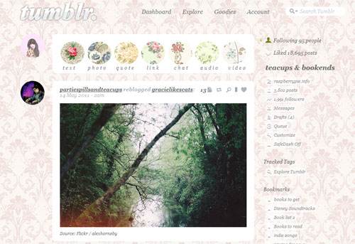 italics & florals