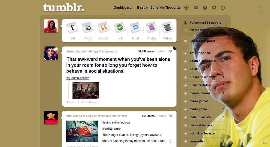 Tumblr - Mario Götze (Orange/Brown)