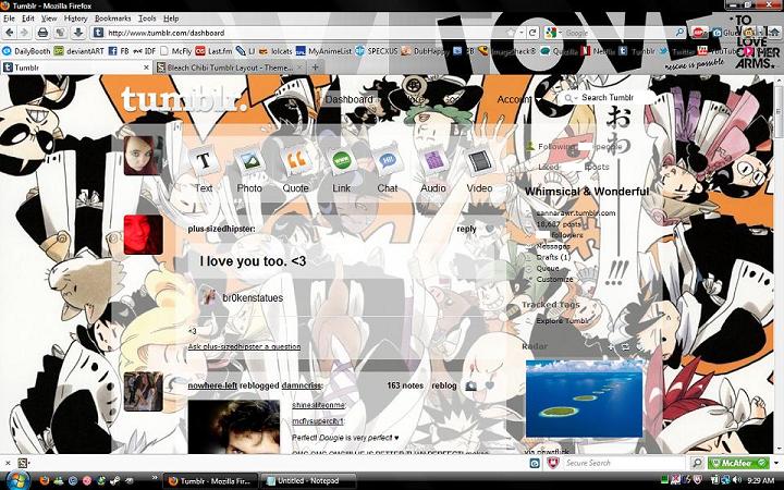 Bleach  Chibi Tumblr Layout