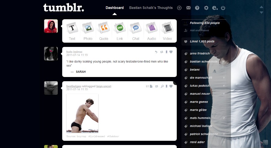 Tumblr - Michael Ballack (Black 01 - White Trikot)