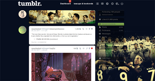 Real Madrid dashboard theme