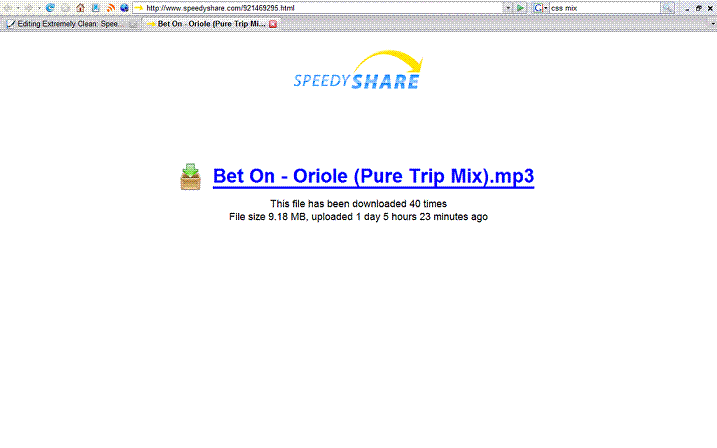 Extremely Clean: Speedyshare.com