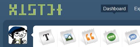 Legend of Zelda green text tumblr logo
