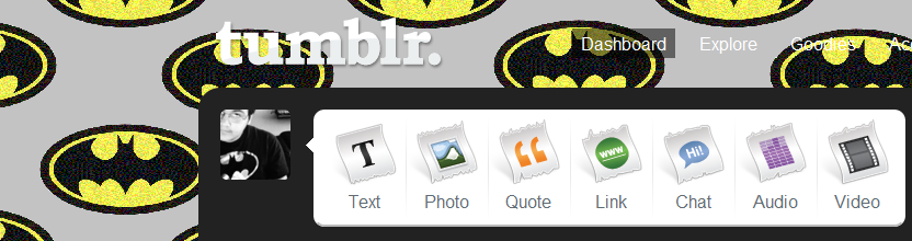 Batman tumblr dashboard