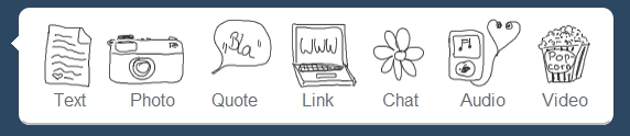 tumblr doodle dashboard icons