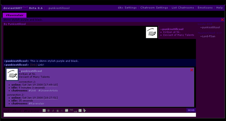dAmn - Black and Purple