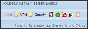 Firefox 4 - Folder Labels & Fav Icon Bookmarks