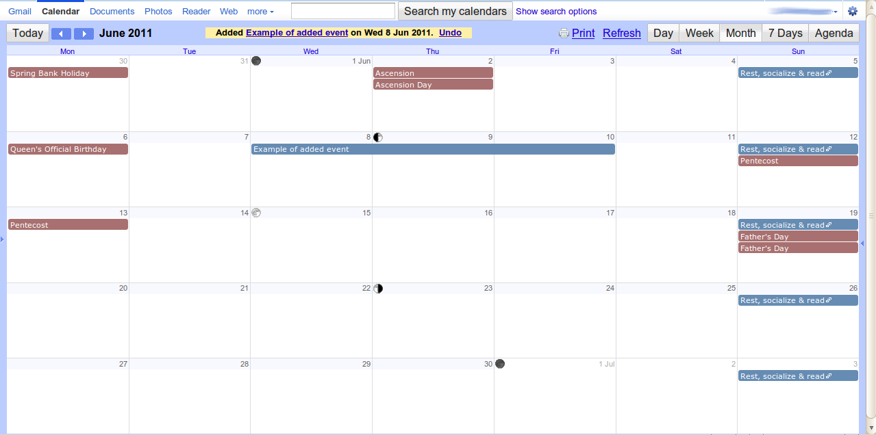 GCal: hide #topBar, keep msgs and search - update