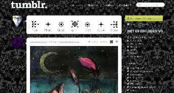 Tumblr - Gothic Black Floral Patterns