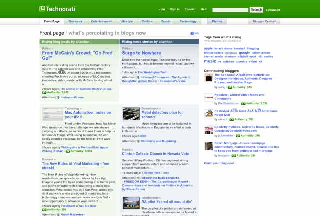 Technorati (Pleasant Header + Remove Ads)