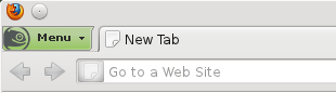 openSUSE Firefox Menu Button