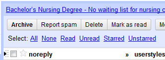 Gmail - Restore Select Links