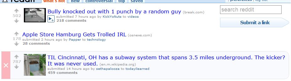 Reddit - Easy Hide Links + Other Small Tweaks