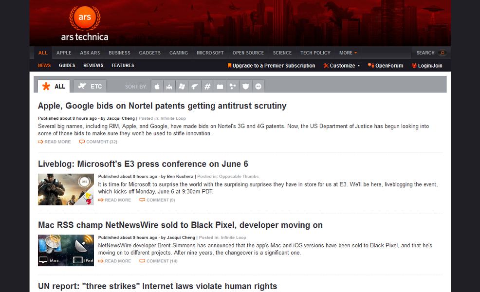 Ars Technica Cleaned Up