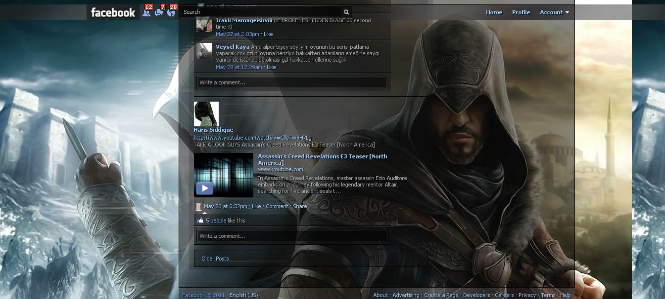 Assassin's creed Revelations facebook