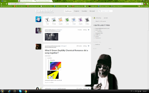 Kurt Cobain (theme for Tumblr dashboard)