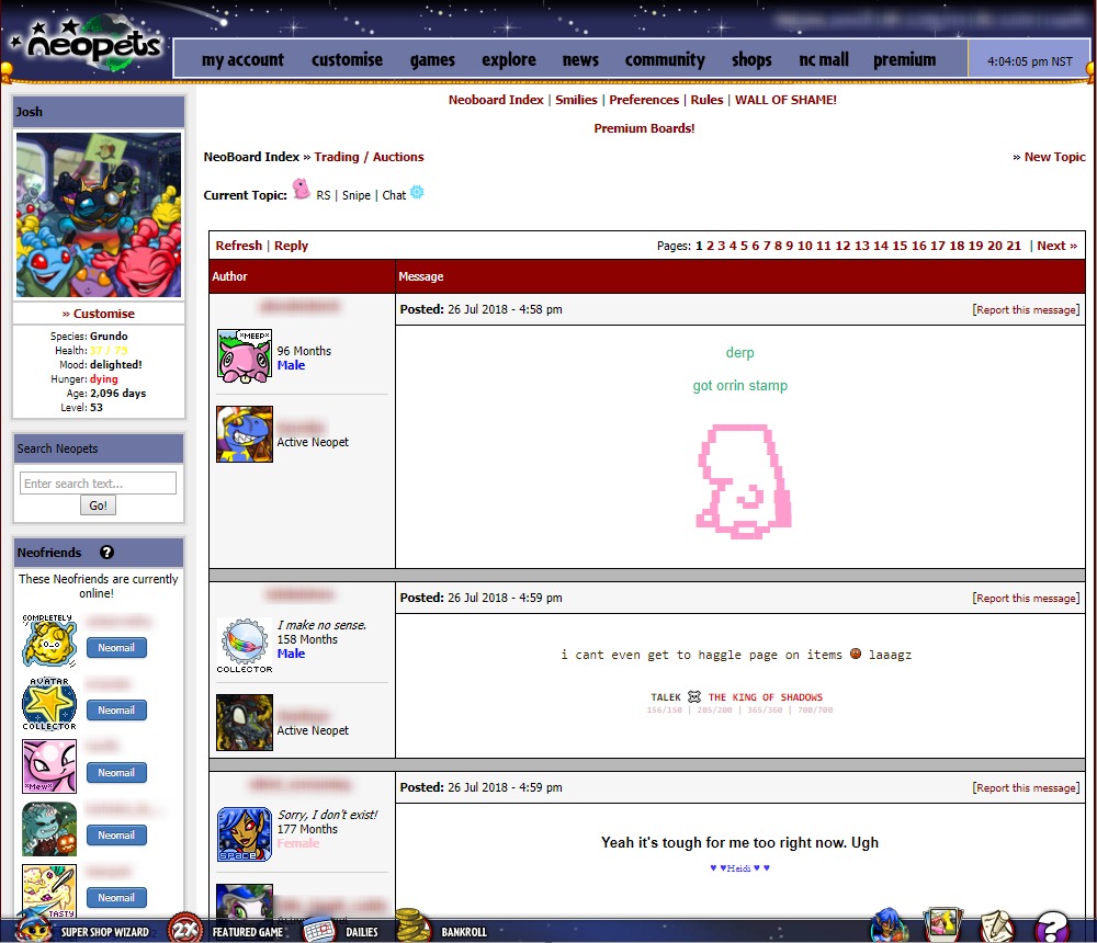 Neopets - Neoboard Topics