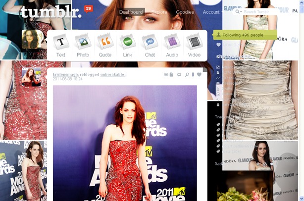 Kristen Stewart MTVMA2011/GlamourUK Transparent