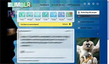 Tumblr Dashboard -- Joyful Hearted 2.0