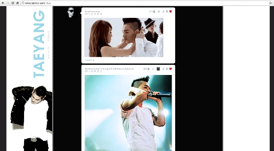 taeyang ♥ - Tumblr Dashboard Theme