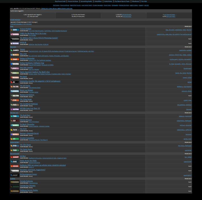 Something Awful - Black Redesign (no ads) v1.2