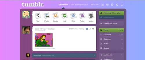 pink and blue gradient