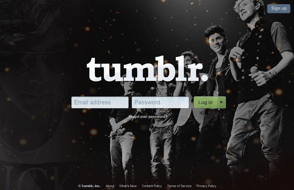 One Direction Dashboard theme