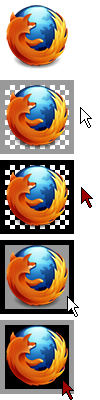 Firefox 4: center images + dynamic background