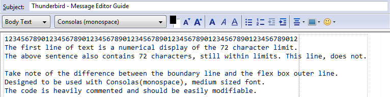 Thunderbird - Message Editor Guide